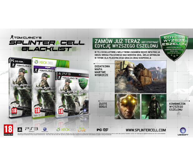 Ubisoft SPLINTER CELL edycja Wyższego Eszelonu XBOX 360 - 1395727 - zdjęcie 2